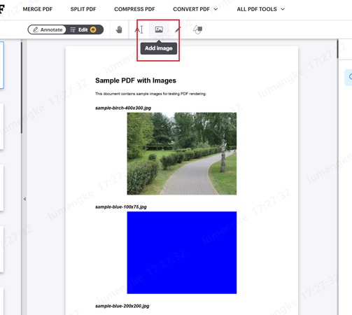 add image