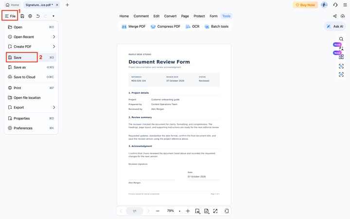 pdnob save ocr pdf