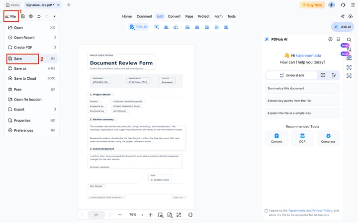 pdnob save pdf