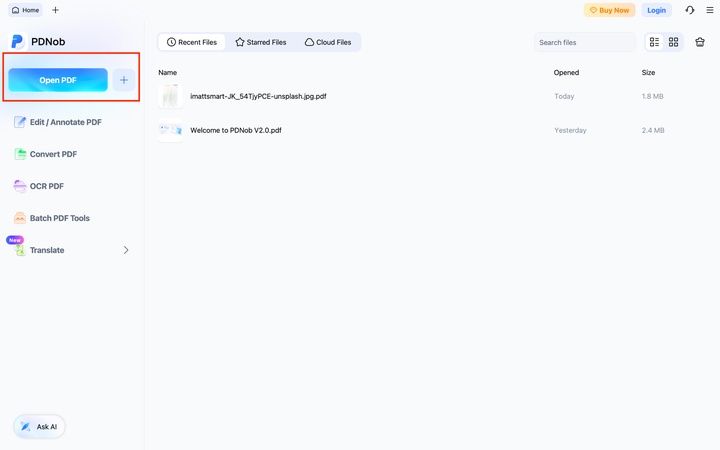 pdnob upload a pdf