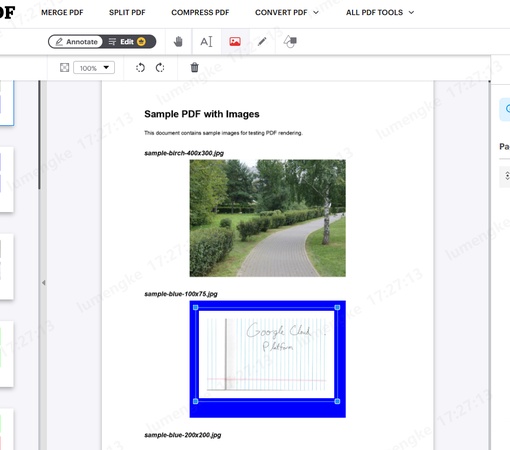 upload image to pdf
