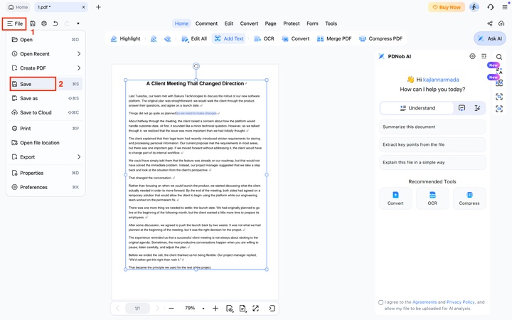 windows pdnob save pdf
