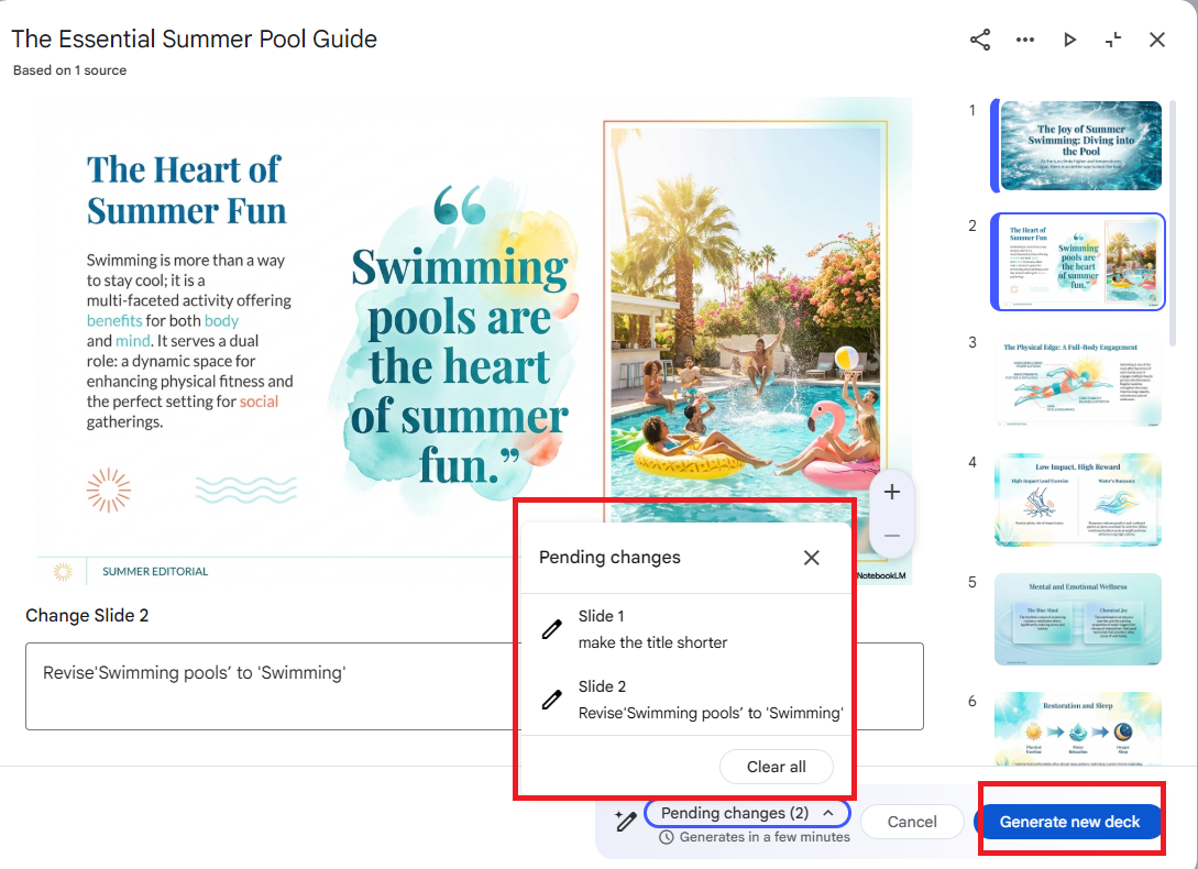 notebooklm generate new deck