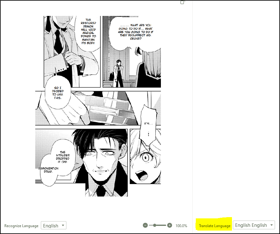 translate language box in pdnob image translator