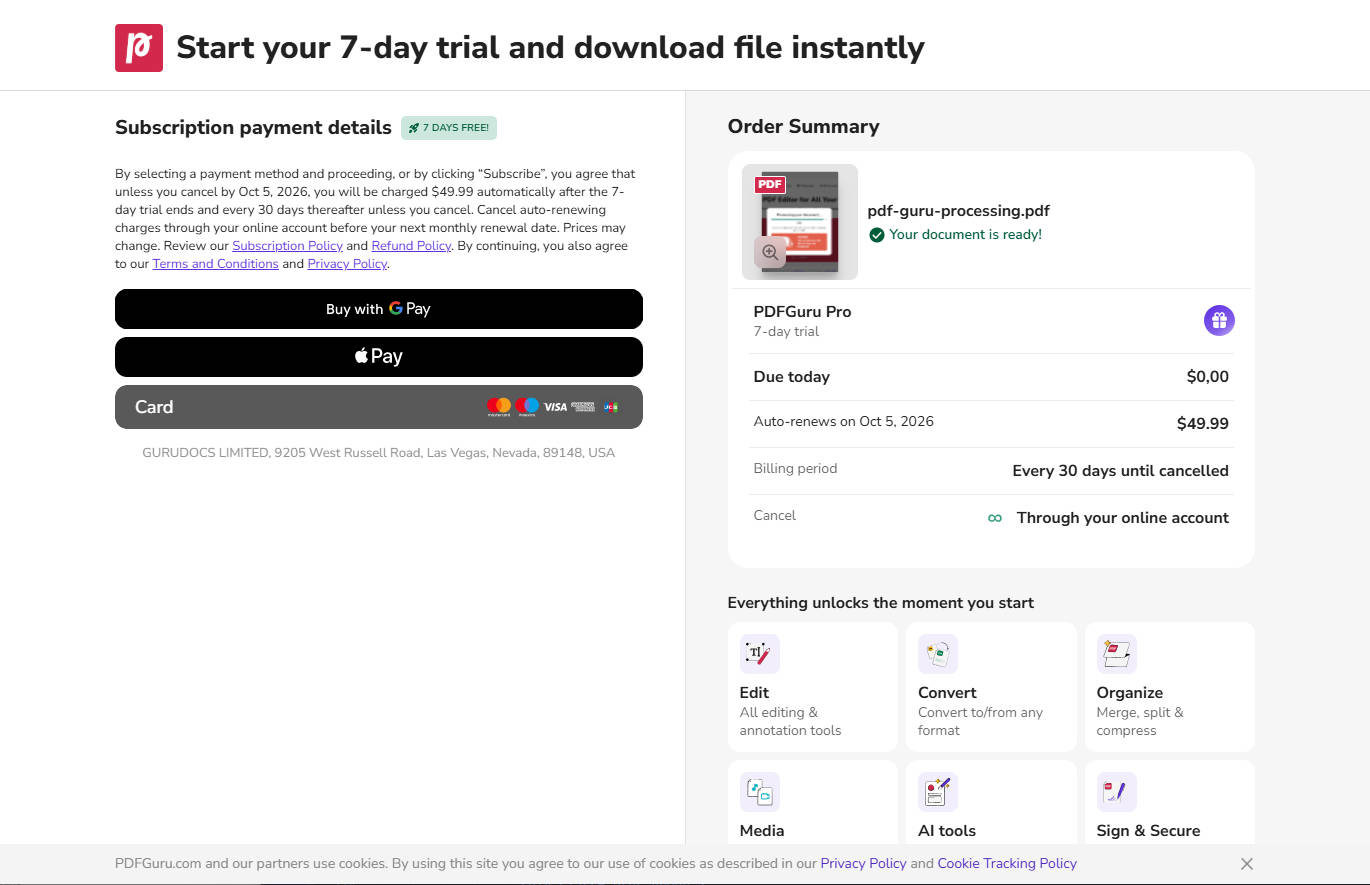 pay info