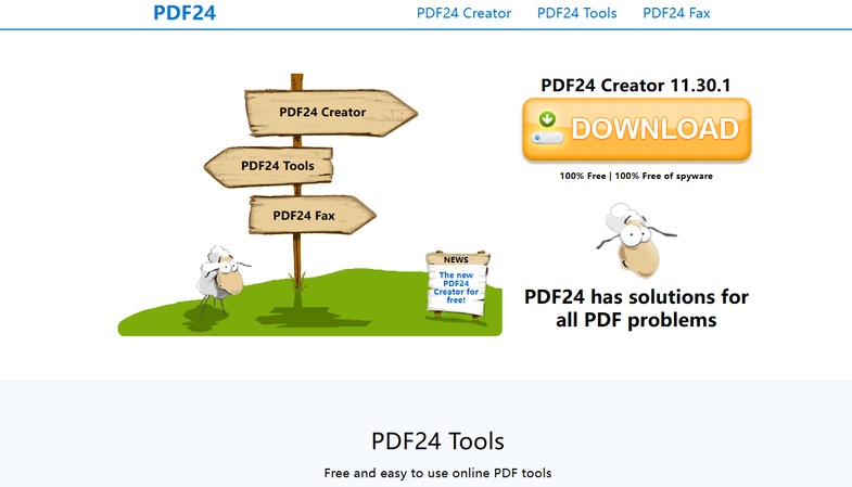 pdf24 homepage