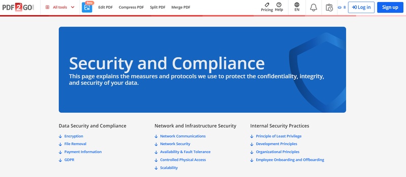 pdf2go security