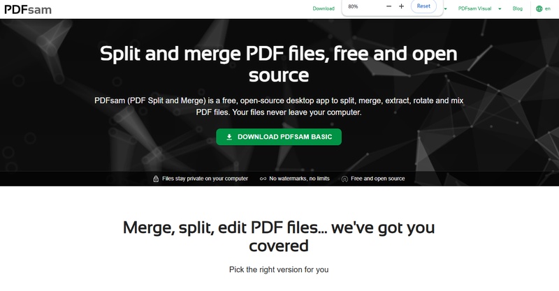 pdfsam homepage