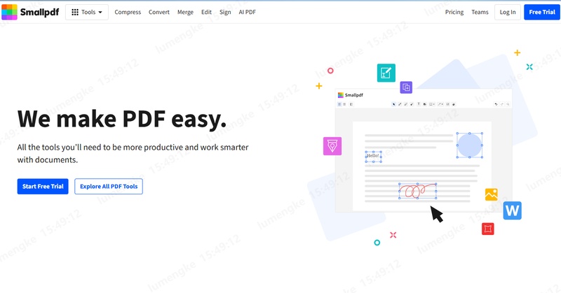 smallpdf homepage