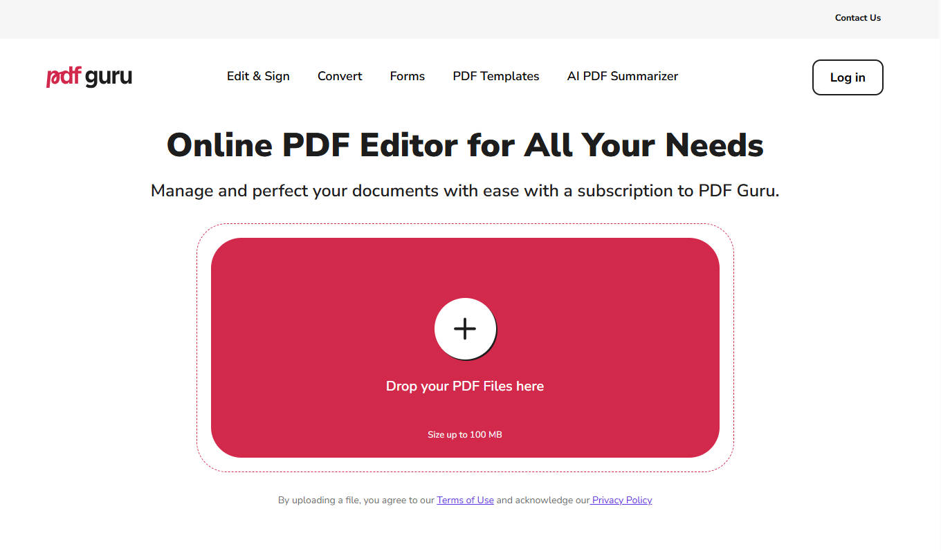 pdf guru homepage