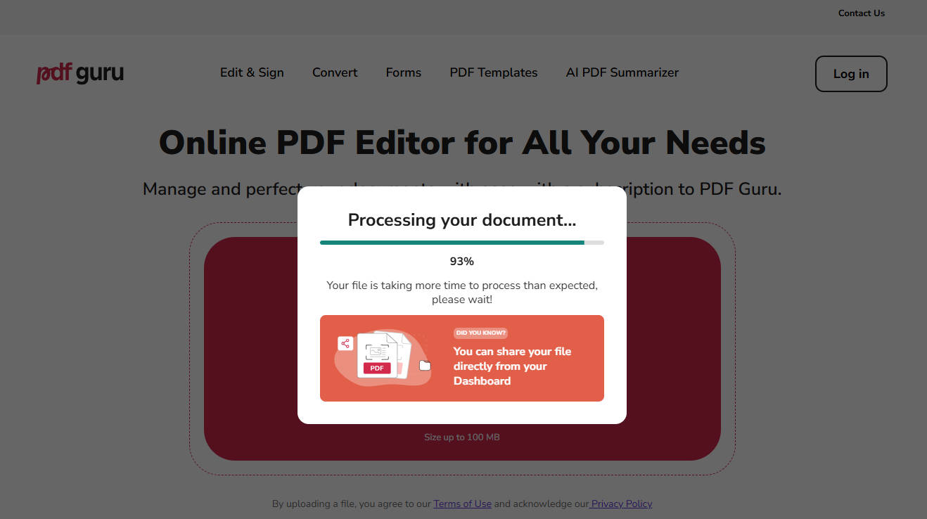 pdf guru processing