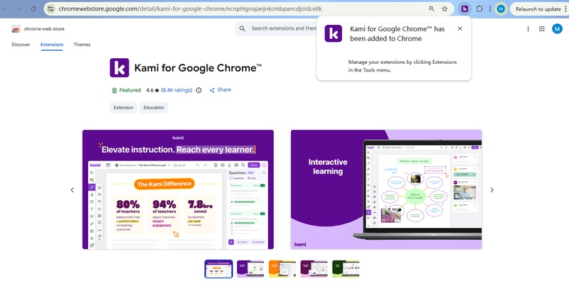 added kami chrome