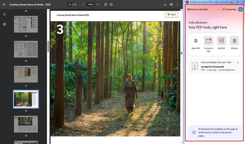 adobe acrobat chrome extension