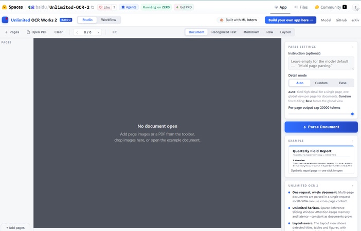 baidu huggingface playground