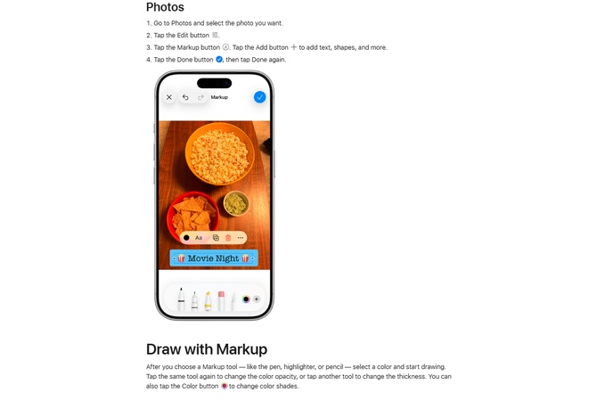 iphone markup