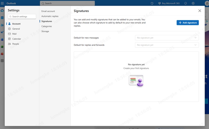 outlook signature