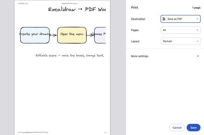 save as pdf