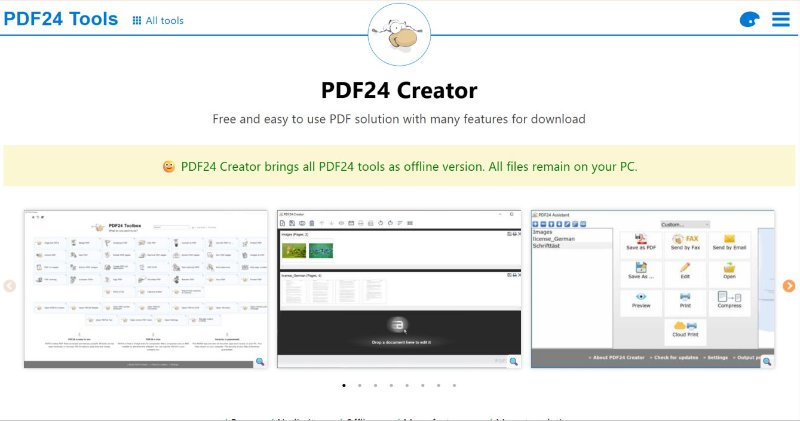 éditeur PDF pour Windows 11 PDF24 Creator
