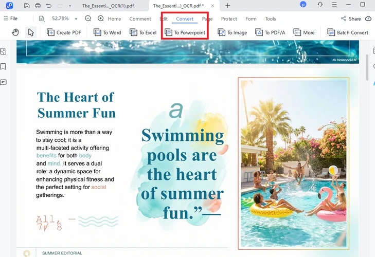 convert notebooklm pdf to editable powerpoint