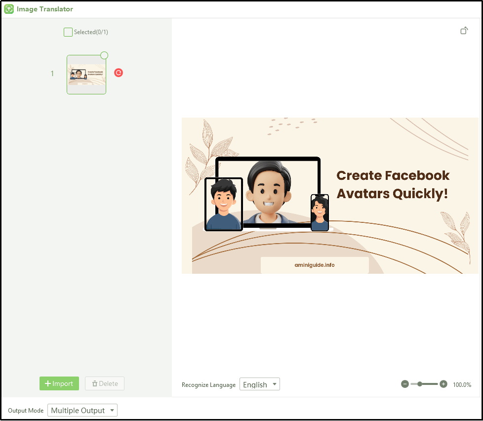import button in pdnob image translator