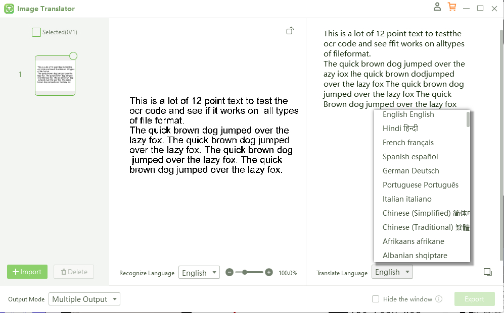transcribe picture to text