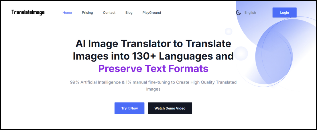 translate image homepage