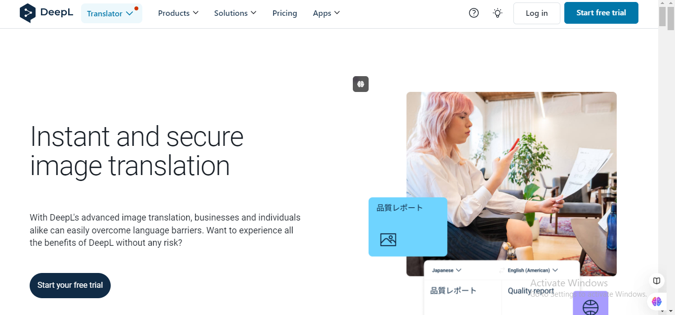DeepL Japanese Image Translator
