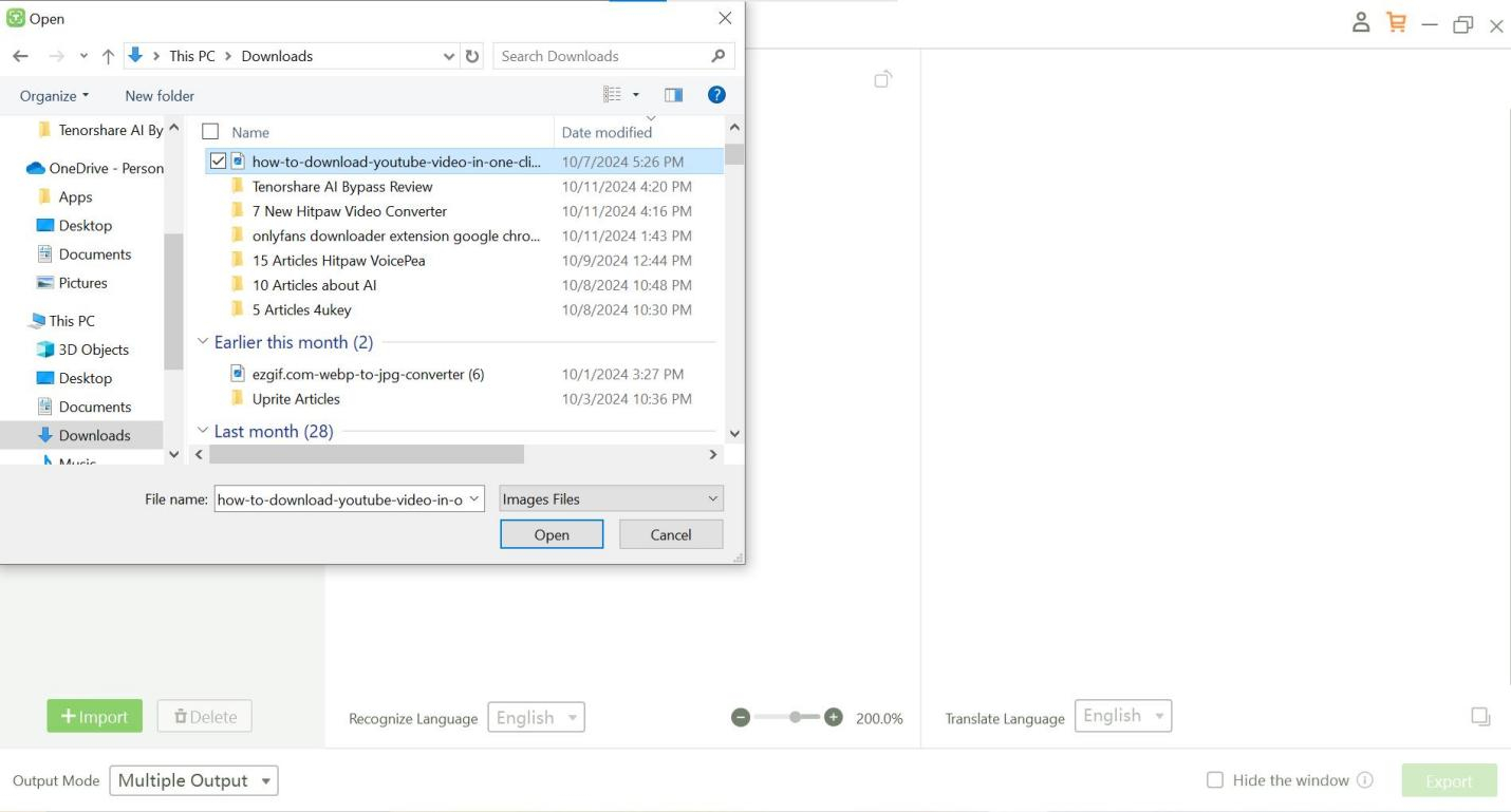 Import the Manga Image