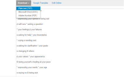 newocr export format
