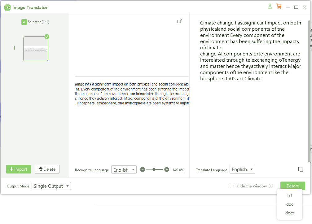 convert word picture to text