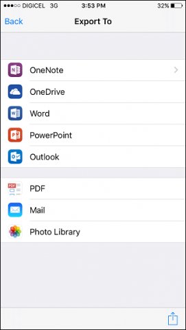 office lens ocr export to ms word