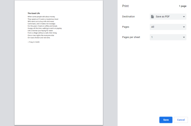 save as pdf in google chrome