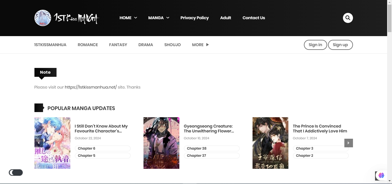 scanlation sites manhwa - 1st Kiss Manga