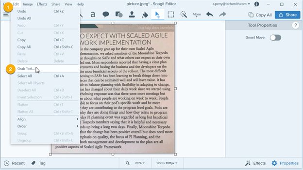 Snagit Review: How to use Snagit for OCR