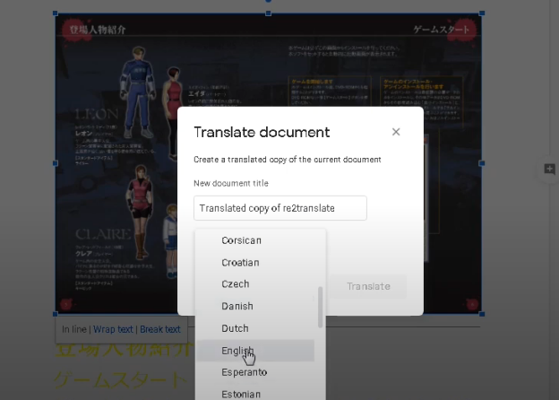 translate