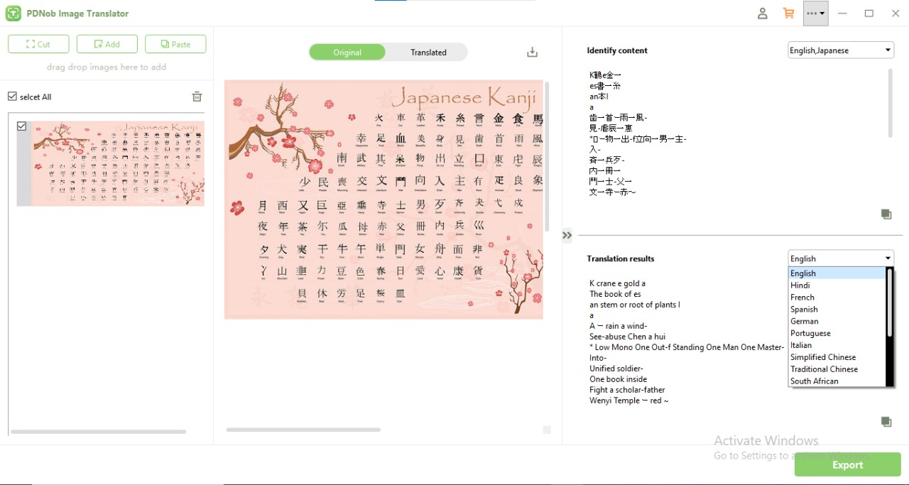 kanji photo translator