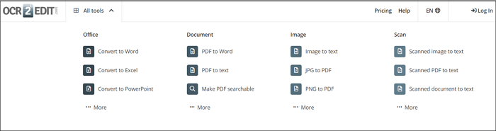 ocr2edit pdf to word
