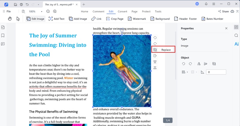 add a new image to a pdf