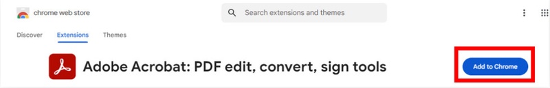 add adobe acrobat extension