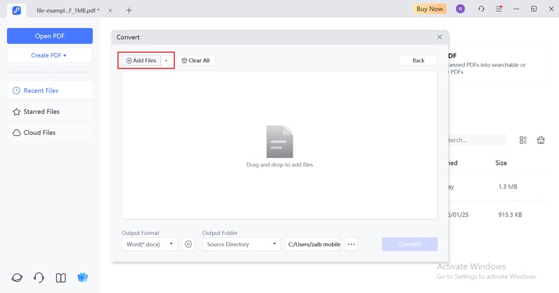 add all the scanned pdf