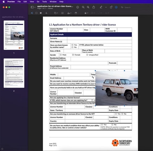 add screenshot to pdf on mac