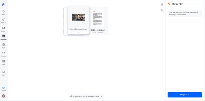 adjust files order on pdnob