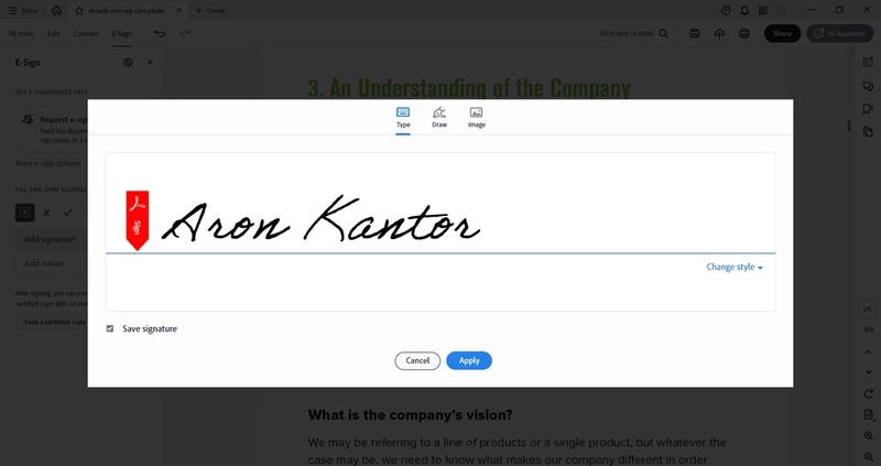 adobe acroabt sign