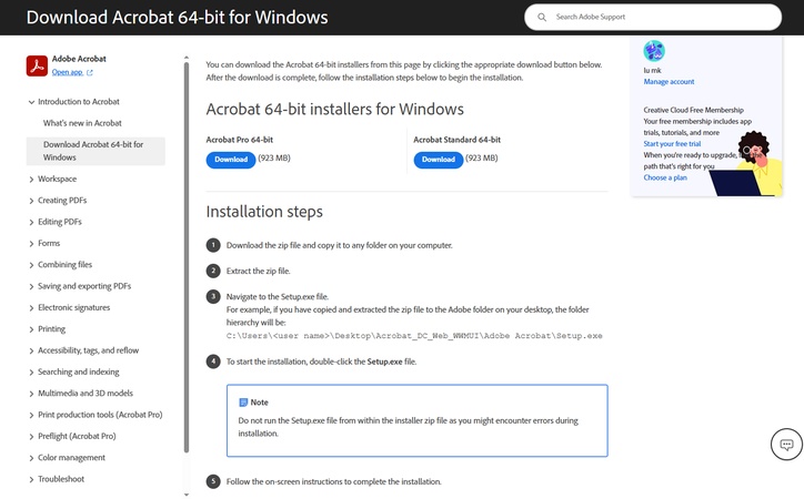 adobe acrobat download