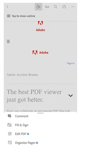 adobe acrobat edit tools