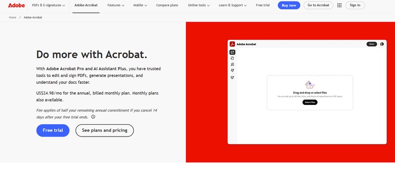 adobe acrobat pro as the alternative of nitro pdf