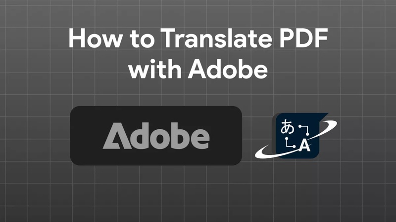 adobe acrobat translate pdf