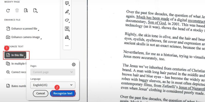 adobe detect and fix tilted pages