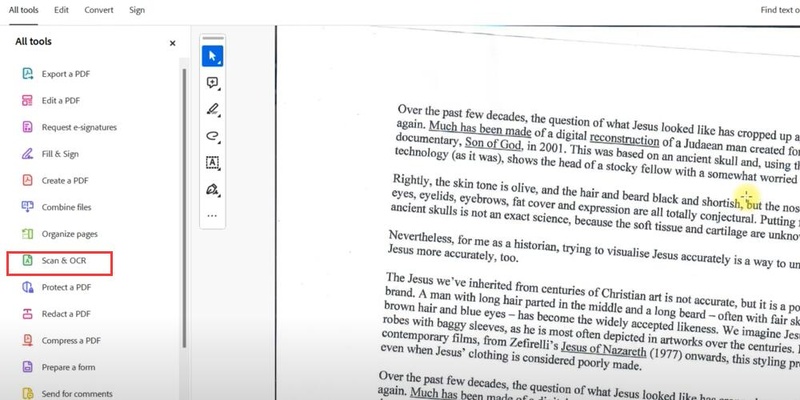 adobe acrobat scan and ocr tool