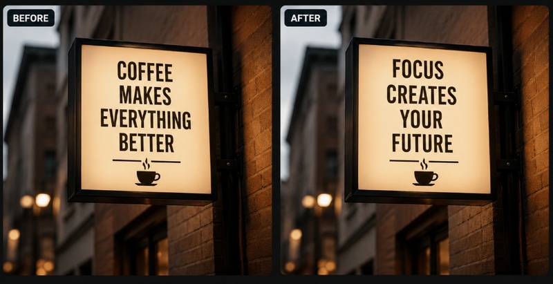 before and after text editing example using chatgpt photo editing prompts